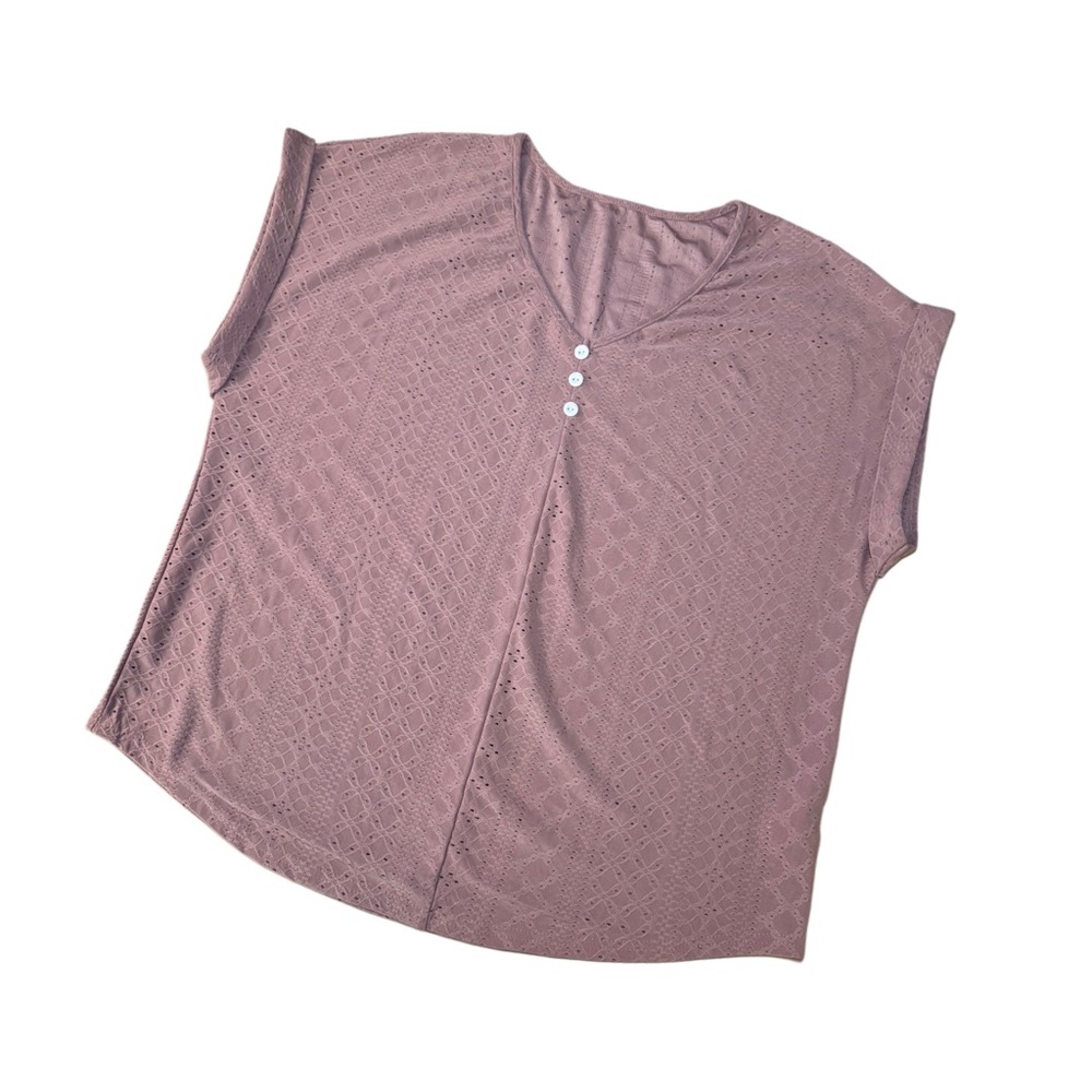 NWOT ✨ SHEIN Dusty Pink Blouse Size Large